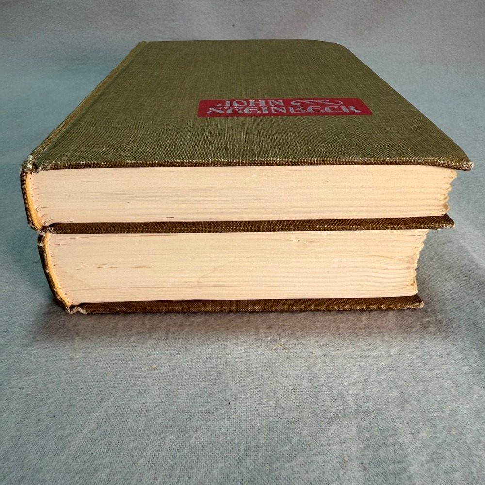 Vintage John Steinbeck Hardcover Set of 2 Books Uniform 1970s Book Club Editions - Picture 11 of 15